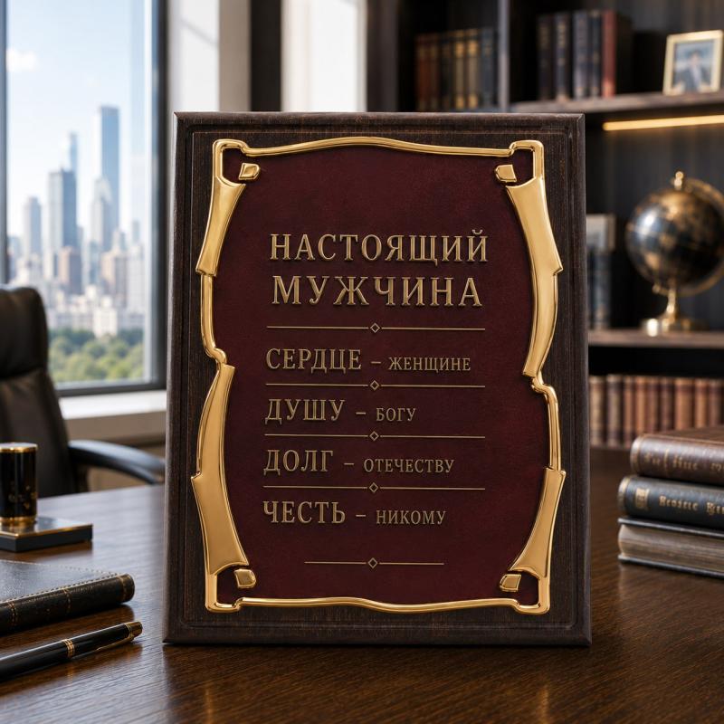 Плакетка настоящий мужчина