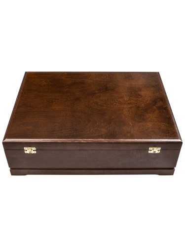 Набор 4 бокала для вина "Лоза Роял", в деревянной шкатулке