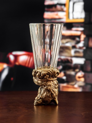 Лафитник-перевертыш Классический "Медведь", литье, коробка