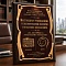 Плакетка наградная Кнут и пряник в черной коробке