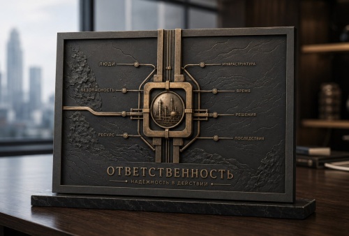 Панно подарочное Ответственность. Надежность в действии