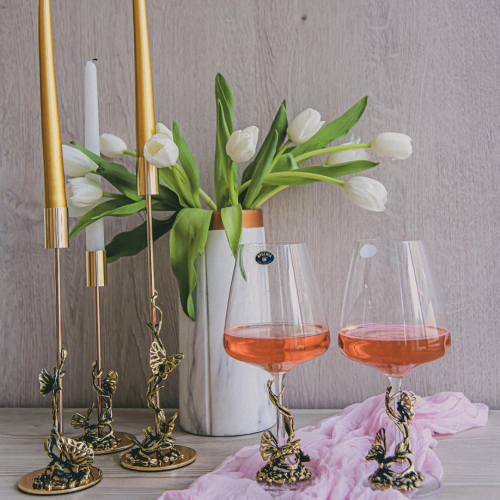 Подарочный подсвечник малый "Бабочки" в транспортной коробке