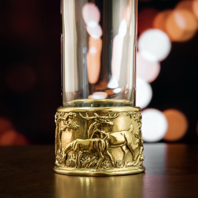 Стопка-патрон Тигр в черной подарочной коробке