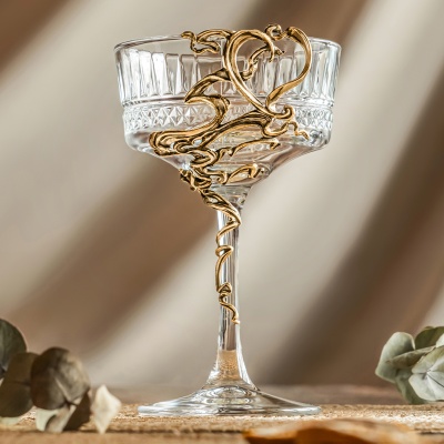 Набор 2 бокала Элизия для шампанского "Сердца" в подарочной коробке