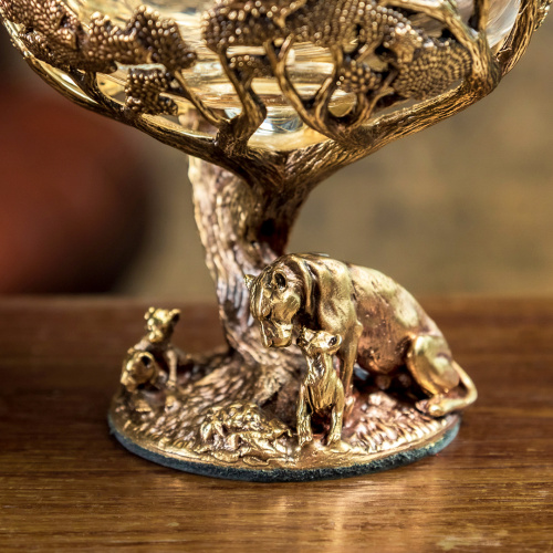 Набор бокалов для коньяка 420 мл "Львица" royal в подарочной коробке