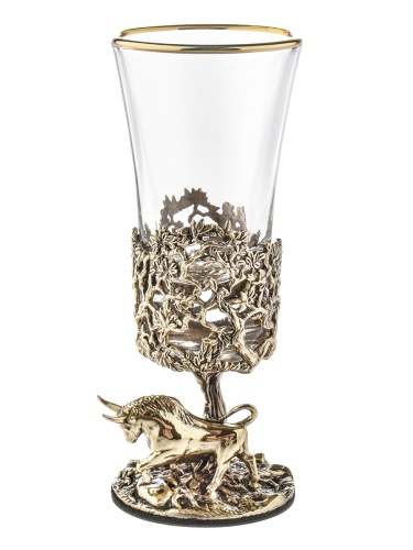 Лафитник "Бык", в черной подарочной упаковке.