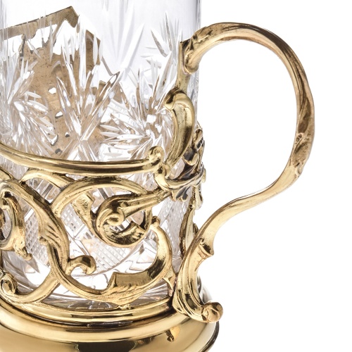 Подстаканник ручной работы "Георгий Победоносец",в деревянной шкатулке