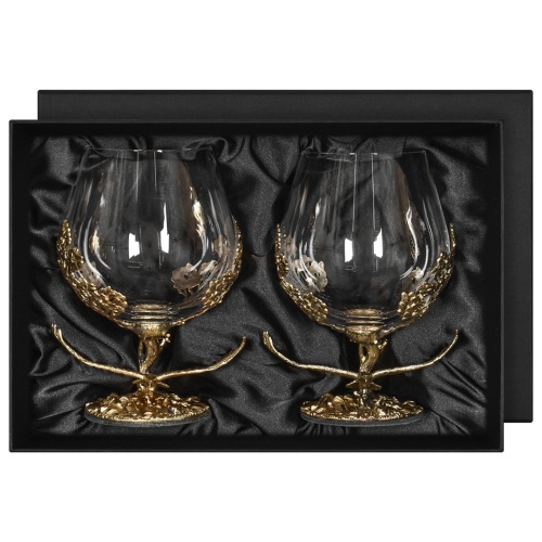 Набор 2 бокала для коньяка "Парящий Орел", в коробке из дизайнерского картона