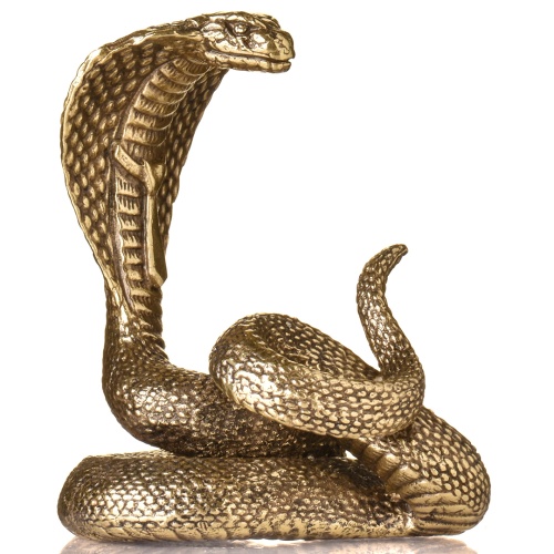 Набор 3 лафитника и статуэтка "Змея",  в коробке из дизайнерского картона