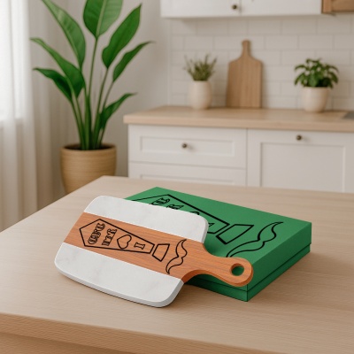 Разделочная доска подарочная "I Love You Dad" в подарочной коробке