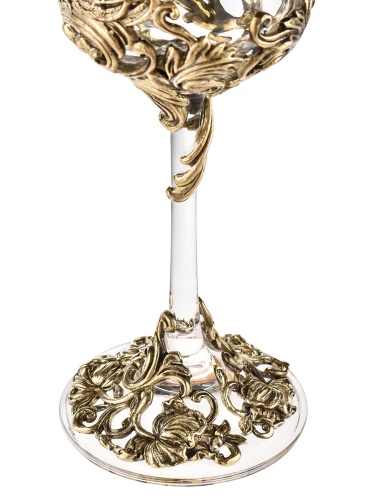 Набор 2 бокала для шампанского "Лебеди", в черной подарочной упаковке.