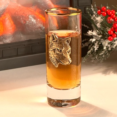 Стопка Сиде с накладкой Волк без упаковки