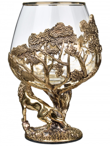 Бокал для коньяка "Лев" (ROYAL) 420 мл в подарочной коробке