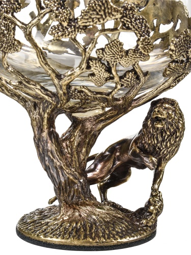 Набор 2 бокала для коньяка(R) "Лев/Львица",в черной подарочной упаковке.