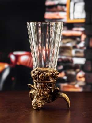 Лафитник-перевертыш Классический "Бык" в деревянной упаковке (Hanter)