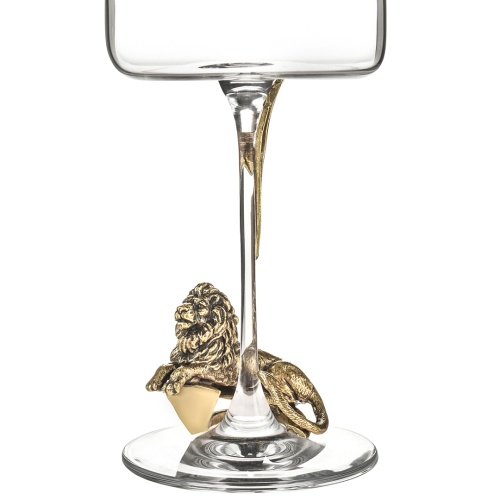 Бокал для вина "Лев ЛОРД"(со статуэткой на ножке) в подарочной упаковке.