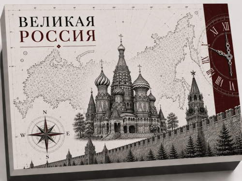 Набор из 2-х крученых бокалов для виски с накладками Собор в подарочной коробке с печатью