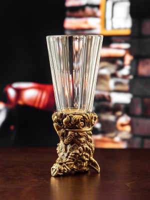 Лафитник-перевертыш Классический "Кабан" в деревянной упаковке (Hanter)