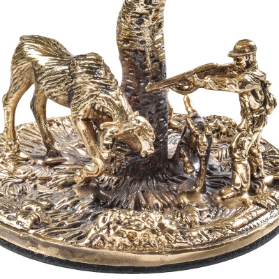 Набор 2 бокала для коньяка "Охота на Медведя" и "Охота на Лося", в шкатулке из массива