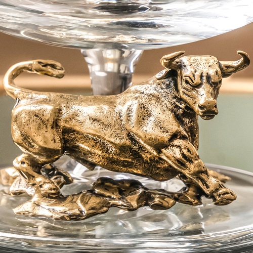 Набор из 2-х бокалов для коньяка "Бык" в картонной коробке