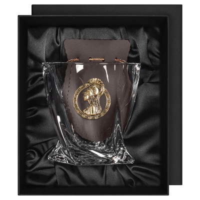 Бокал для виски с накладкой "Дева", в коробке из дизайнерского картона