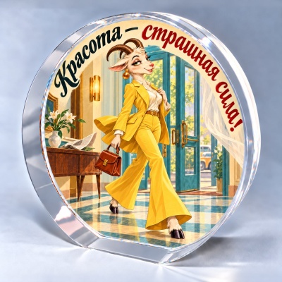 Новогодний сувенир "Красота - страшная сила" в подарочной коробке