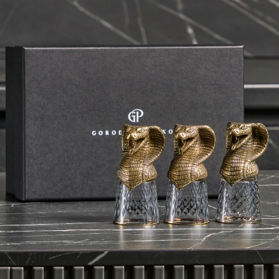 Набор 3 стопки-перевертыши "Змея", в коробке из дизайнерского картона