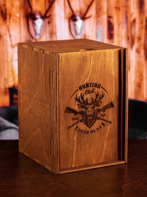 Лафитник-перевертыш Классический "Бык" в деревянной упаковке (Hanter)