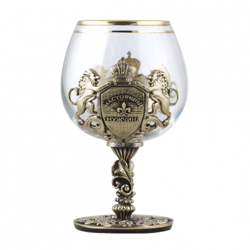 Набор из двух бокалов для коньяка Настоящий мужчина+С юбилеем 60 лет в подарочной коробке