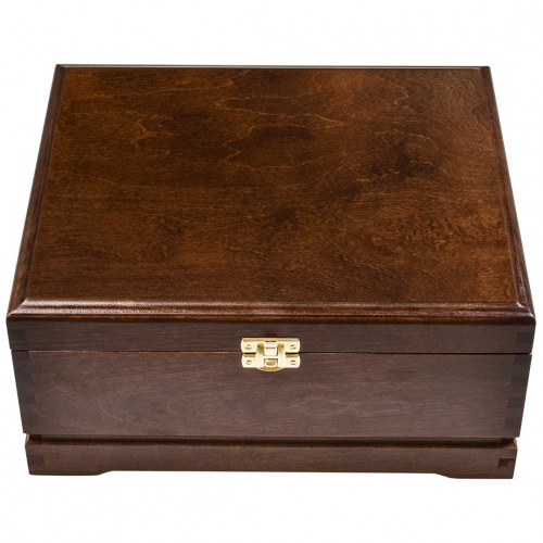 Набор 2 бокала для коньяка "Тигр" и "Лев", в шкатулке из массива