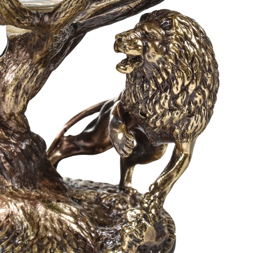 Набор 2 бокала для коньяка (R) "Лев" , черная подарочная упаковка