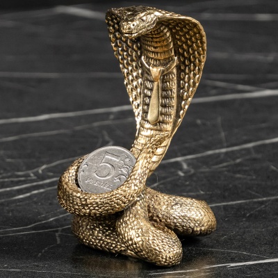 Статуэтка "Змей" с монеткой, в пакете/блистере