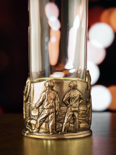 Набор 6 стопок патрон Профессии "Нефтяник", в черной подарочной упаковке