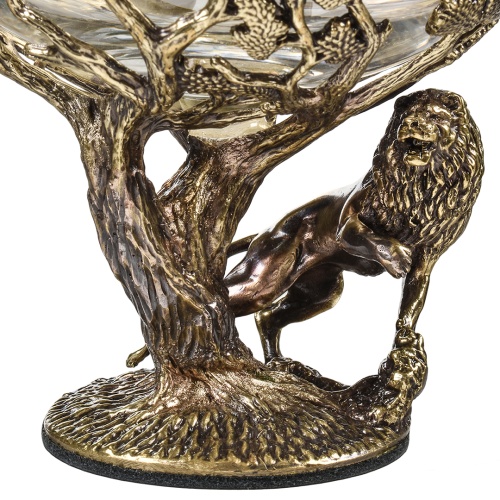 Набор 2 бокала для коньяка (R) "Лев" , черная подарочная упаковка