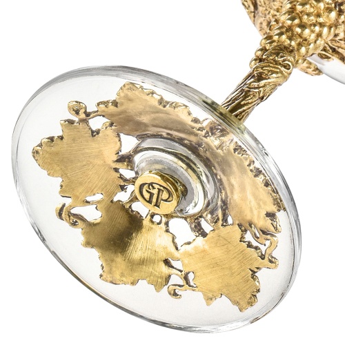 Набор 4 бокала для вина "Лоза Роял", в деревянной шкатулке