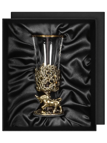 Лафитник "Бык", в черной подарочной упаковке.