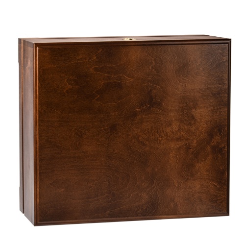 Набор 4 бокала для коньяка и 4 лафитника "Лев", в шкатулке из массива