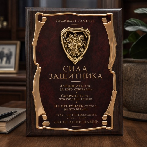 Панно подарочное Георгий Победоносец. Сила защитника в подарочной коробке
