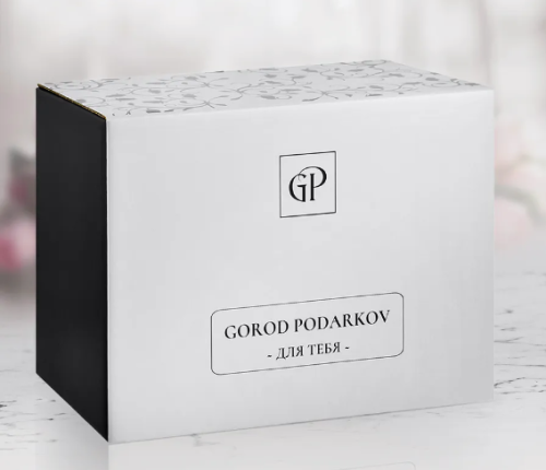 Набор из 2-х бокалов для коньяка "Тигр, Лев лежачий" в картонной коробке