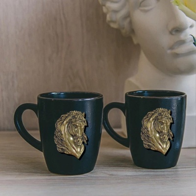 Набор из 2 кружек "Лошадь" в картонной коробке