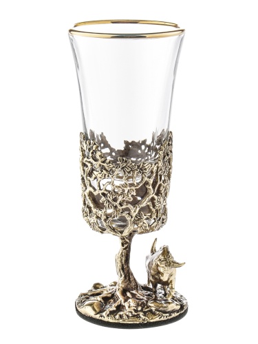 Лафитник "Бык", в черной подарочной упаковке.