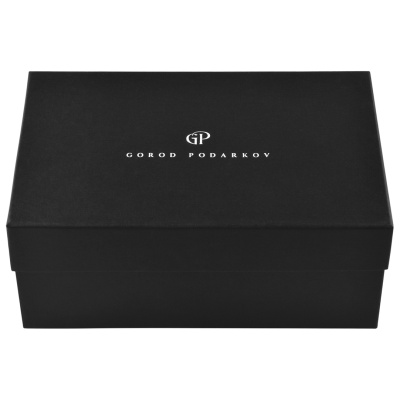 Штоф с накладкой "Три Охотника", в коробке из дизайнерского картона