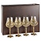 Набор 4 бокала для вина "Лоза Роял", в деревянной шкатулке