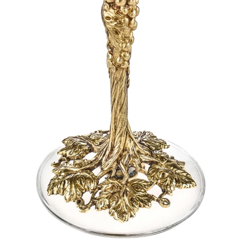 Набор 4 бокала для вина "Лоза Роял", в деревянной шкатулке