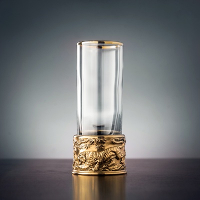 Набор из 2-х стопок-патрон Тигр в черной подарочной коробке