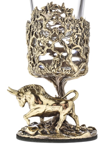 Лафитник "Бык", в черной подарочной упаковке.