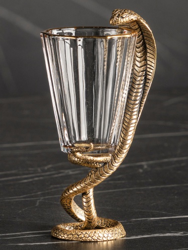 Лафитник "Змея", в черной подарочной упаковке.