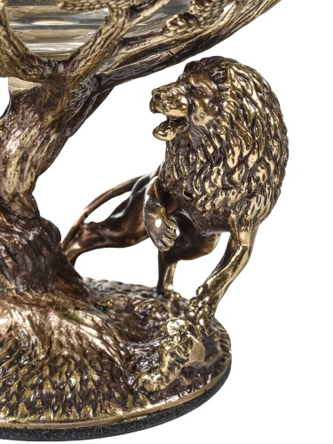 Набор 2 бокала для коньяка(R) "Лев/Львица",в черной подарочной упаковке.