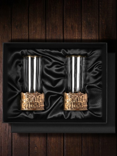 Набор 2 стопки патрон Профессии "Газовик",  в коробке из дизайнерского картона