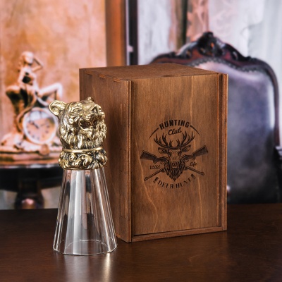 Лафитник-перевертыш "Тигр" в деревянной упаковке (Hanter)